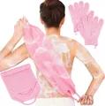 Produktbild: Peeling-Dusch-Badehandschuhe, Rückenschrubber-Set Für Körper, Gesicht, Dusche, B