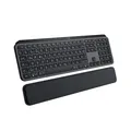 Produktbild: Logitech MX Keys S Plus Graphite + MX Palm Rest (Handballenauflage), USB-C/A, Bluetooth, Logi Bold Adapter, Windows- und Mac Layout, Management via Logitech Options+