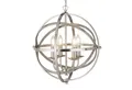 Produktbild: Licht-Erlebnisse Pendelleuchte ORBIT, ohne Leuchtmittel, 4-flammig in Silber matt E14 D: 45 cm Metall Klassisch Wohnzimmer