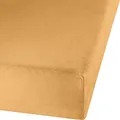 Produktbild: Erwin Müller Spannbettlaken, Spannbetttuch Erlangen Feinbiber apricot Größe 140x200 cm - 150x200 cm - warm und kuschelig, bügelfrei, mit Rundumgummi