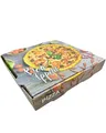 Produktbild: NoblesBox Pizza Box mit Deckel | Pizzakarton 28x28x4 cm | Stabile Pizzabox aus Karton | Pizza Kartons für Lieferservice & Pizzeria | Pizza Boxes in Grau | 200 Stück Großpackung