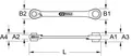Produktbild: KS TOOLS 4 in 1 GEARplus umschaltbar Doppel-Ratschenringschlüssel, 16x17x18x19mm