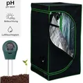Produktbild: Growbox Gewächshaus Indoor Pflanzenzelt Zuchtzelt Growroom Zuchtschrank Darkroom Zimmergewächshaus Growschrank - 80x80x180 cm