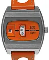 Produktbild: UMF Ruhla Automatikuhr Herrenuhr Orange Leder – UMF Ruhla Modell: 1434-4