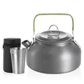 Produktbild: SUNOYA Camping Wasserkessel, Teekessel 0.8 L Mit 4 Edelstahlbecher, Kaffeekanne, Camping Wasserkocher Für Outdoor Picknick Wandern