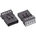 Produktbild: WAGO 890-215 Netz-Steckverbinder WINSTA MINI Stecker, gerade Gesamtpolzahl: 4 + PE 16A Schwarz 1St.