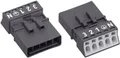 Produktbild: WAGO 890-215 Netz-Steckverbinder WINSTA MINI Stecker, gerade Gesamtpolzahl: 4 + PE 16A Schwarz 1St.