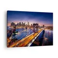 Produktbild: Wandbilder 70x50cm Leinwandbild Usa amerika new york manhattan Bilder Wanddeko