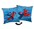 Produktbild: Marvel Spider-Man Kissen, 40 x 40 cm, weiches dekoratives blaues Wurfkissen für Kinderzimmer, Sofa oder Geschenk, offizielles Lizenzprodukt, Superhelden-Heimdekoration, Jungenzimmer-Accessoire
