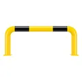 Produktbild: ROBUSTO Rammschutzbügel ECO, gelb/schwarz, aufdübeln, Stahl, Ø 6 cm, 75 x 30 cm, Art.-Nr. 71101 | Rammschutzbügel | Rammschutz | Wandschutzbügel