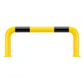 Produktbild: ROBUSTO Rammschutzbügel ECO, gelb/schwarz, aufdübeln, Stahl, Ø 6 cm, 75 x 30 cm