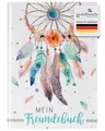 Produktbild: goldbuch 43 205 Freundebuch Traumfänger DIN A5, zum Ausfüllen, Erinnerungsbuch an Freunde, Notizbuch mit 84 illustrierte Seiten, Einband mit Kunstdruck, Weiß