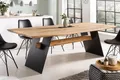 Produktbild: riess-ambiente Esstisch GRAND OAK 200cm natur / schwarz (Einzelartikel, 1-St), Massivholz · Metall · 3,6cm Tischplatte · Eiche · Industrial Design