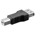 Produktbild: Goobay - Usb 2.0 Hi-speed-adapter, Usb-2.0-buchse (typ A) Usb-2.0-stecker (typ B). Anschluss, Typ Usb-2.0-buchse (typ A)