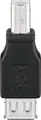 Produktbild: 50291 Wentronic USB 2.0-Stecker Typ B 2.0-Buchse A Schwarz ~D~