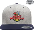 Produktbild: Woody Woodpecker Classic Logo Premium Snapback Cap Heather-Grey-Navy