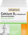 Produktbild: Calcium D3 ratiopharm Brausetabletten 100 St
