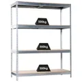 Produktbild: PROREGAL® Schwerlastregal Schwerlastregal Wood Beast Four, HxBxT 200x210x60cm, Verzinkt 210 cm x 200 cm x 60 cm