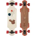 Produktbild: Globe Geminon Komplett-Longboard Cruiser Skateboard Drop Through Walnut/Cockatoo