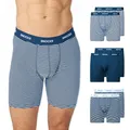 Produktbild: Snocks Lange Boxershorts Herren aus Bio-Baumwolle (6er Pack) - Atmungsaktiv und Ideal für Sport und Alltag - Kein juckendes Etikett und komfortabler Bund - Unterhosen Herren Gr. S-3XL