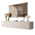 Produktbild: Lookway COLGANTE 200 cm TV-Schrank in Kaschmir Matt – Hängende TV-Konsole mit optionaler LED-Beleuchtung (ohne LED-Beleuchtung)