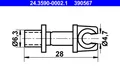 Produktbild: ATE 24.3590-0002.1 Halter, Bremsleitung