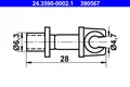 Produktbild: ATE Halter Bremsleitung 24.3590-0002.1 6,3mm