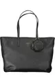 Produktbild: GUESS JEANS Umhängetasche, Elegante Damen Handtasche Schwarz mit Laptopfach & Viel Stauraum