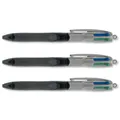 Produktbild: Bic 4 Colour Grip Pro Kugelschreiber, 1,0 mm M-Schreibspitze, 0,7 mm Strichbreite, Blau, Schwarz, Rot, Grün, 892293, 12 Stück