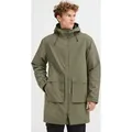 Produktbild: NORTH BEND NBKarim Herren Winterjacke Parka Mantel Regenjacke atmungsaktiv wasserdicht Kapuze Klettverschluss Eingriffstaschen Wassersäule 15.000 ... - L