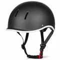 Produktbild: VINZ Aragon Fahrradhelm | Robuster Stadthelm für den Stadtverkehr | Leicht & Individuell Anpassbar | Urban Fahrrad Helm Für Erwachsene - Matt Schwarz