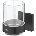 Produktbild: Grohe Start Cube Glas mit Halter 410972430 mattschwarz