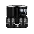 Produktbild: KRUPS Duothek Plus KM8508 Doppel-Kaffeemaschine schwarz, 10 Tassen