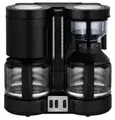 Produktbild: Krups KM8508 Duothek Plus | Kombi-Kaffee- & Teemaschine | 2 Glaskannen | Schwenkfilter | Schwarz