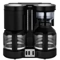 Produktbild: Krups KM8508 DuothekPlus Schwarz Kombi-Kaffee-/Teemaschine zwei Glaskannen