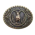 Produktbild: Buck Hunter Deer Hunting Western Antler Head Belt Buckle Gürtelschnallen