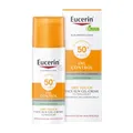Produktbild: Eucerin® Oil Control Face Sun Gel-Creme LSF 50+ – sehr hoher Sonnenschutz mit 8 Stunden Anti-Glanz Effekt, auch für zu Akne neigende Haut - Jetzt 20% mit dem Code eucerin20 sparen*