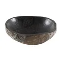 Produktbild: wohnfreuden Flussstein Schale grau rund 25 cm - Naturstein Dekoration Steinschale Obstschale Schüssel