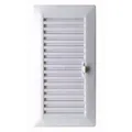 Produktbild: Verstellbares Einbaugitter 13,3 X 26 Cm + Weißer Abs-rahmen (g)