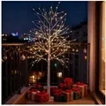 Produktbild: CCLIFE LED Baum Led Lichterbaum Innen Weihnachten Baum Innen, Birkenbaum Lichterdeko 150 cm