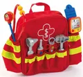 Produktbild: Rettungsrucksack elekt. Blutdruckmesser Stethoskop Hammer Arztkoffer Arzt Spiel