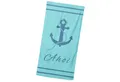 Produktbild: MTOnlinehandel Badetuch Ahoi Strandtuch / Strandlaken 90x180 cm, 100%, Baumwolle (1-St), maritimes Design mit Anker, hochwertig, weich und flauschig