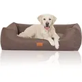 Produktbild: Knuffelwuff Tierbett Hundebett Lotte, Schaumstoffflocken braun 85 cm x 120 cm