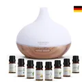 Produktbild: ASAKUKI Aroma Diffuser 300ml für Duftöle, Premium Ultraschall Luftbefeuchter 