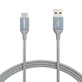 Produktbild: Amazon Basics USB C auf USB A Kabel Nylon 0,9 m 3A 480Mbps Dunkelgrau