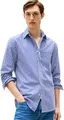 Produktbild: Tommy Hilfiger Herren Hemd Poplin Gingham aus Baumwolle, Mehrfarbig (Wedge Blue/Check), L