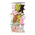 Produktbild: GUIGUZI Kuscheltier Aufbewahrung Organizer, Holz Eck Stofftier Regal, Kinderzimmer Hängend Spielzeug Organizer für Plüschtiere und Teddybären