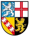 Produktbild: FahnenMax Autoaufkleber Sticker Saarland Schild Kontur Fahne Aufkleber