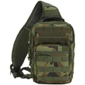 Produktbild: Brandit US Cooper Sling Pack Ein Gurt Rucksack Täglich Tragetasche Woodland Camo