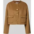 Produktbild: Tommy Hilfiger Regular Fit Wolljacke mit Schmuckknöpfen in Camel, Größe 40
